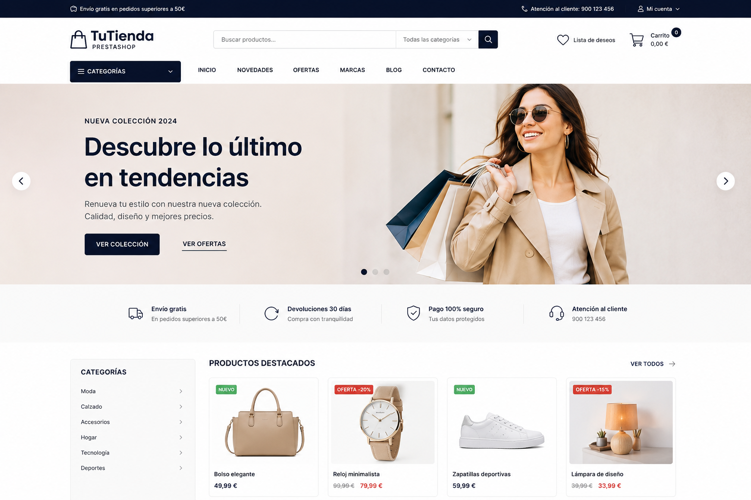 Plataforma de E-commerce Tienda Online HR Soluciones